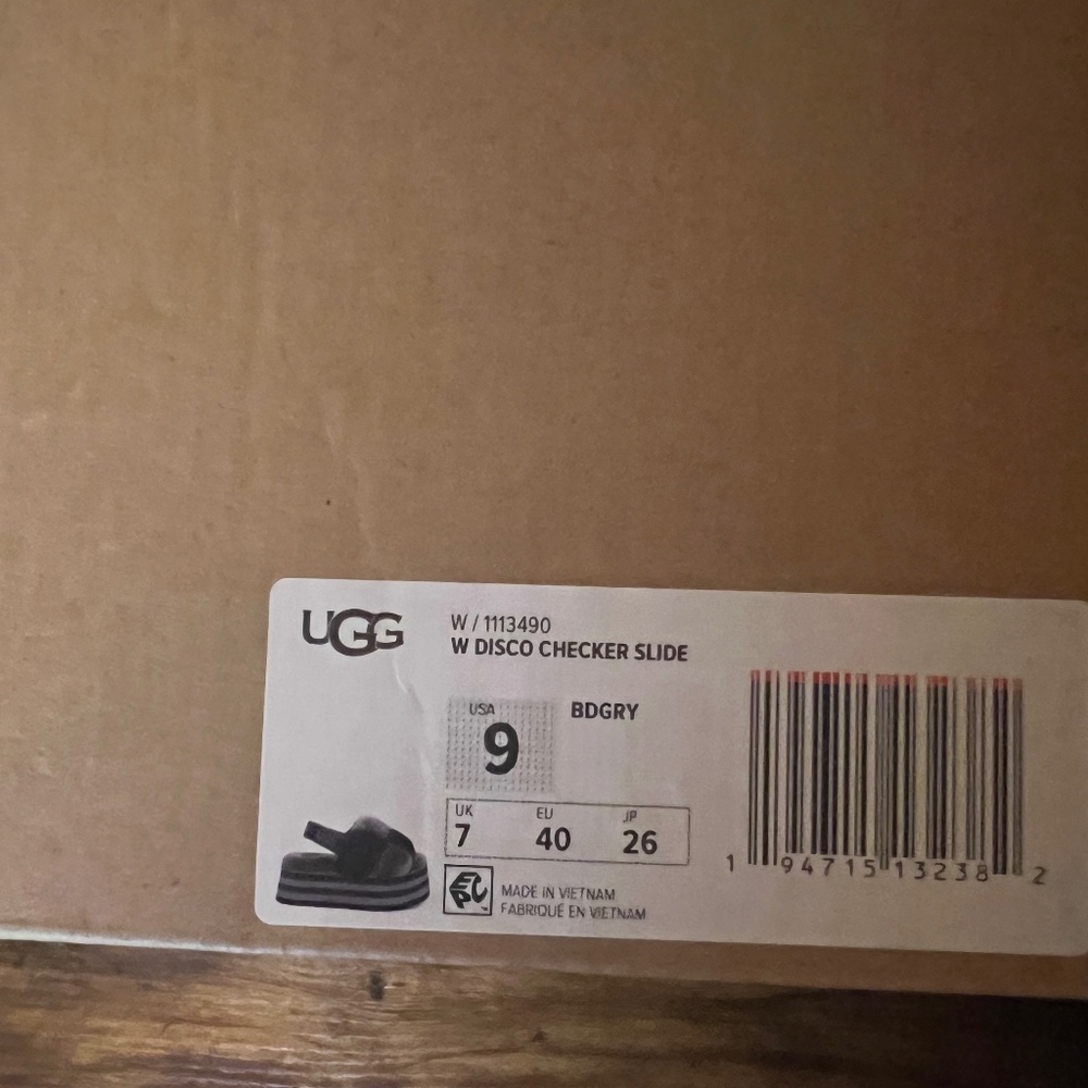 Brand New UGG Disco Checker Slide - Picture 7 of 7